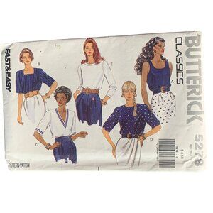 Butterick Classics 5278 Sewing Pattern Size 6-8-10 Women's Shirt - uncut